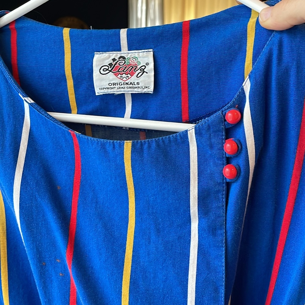 Vintage Lanz Originals striped wrap dress - Picture 3 of 3